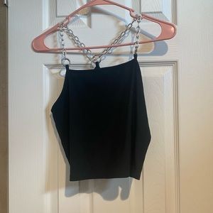 Chain link crop top size medium